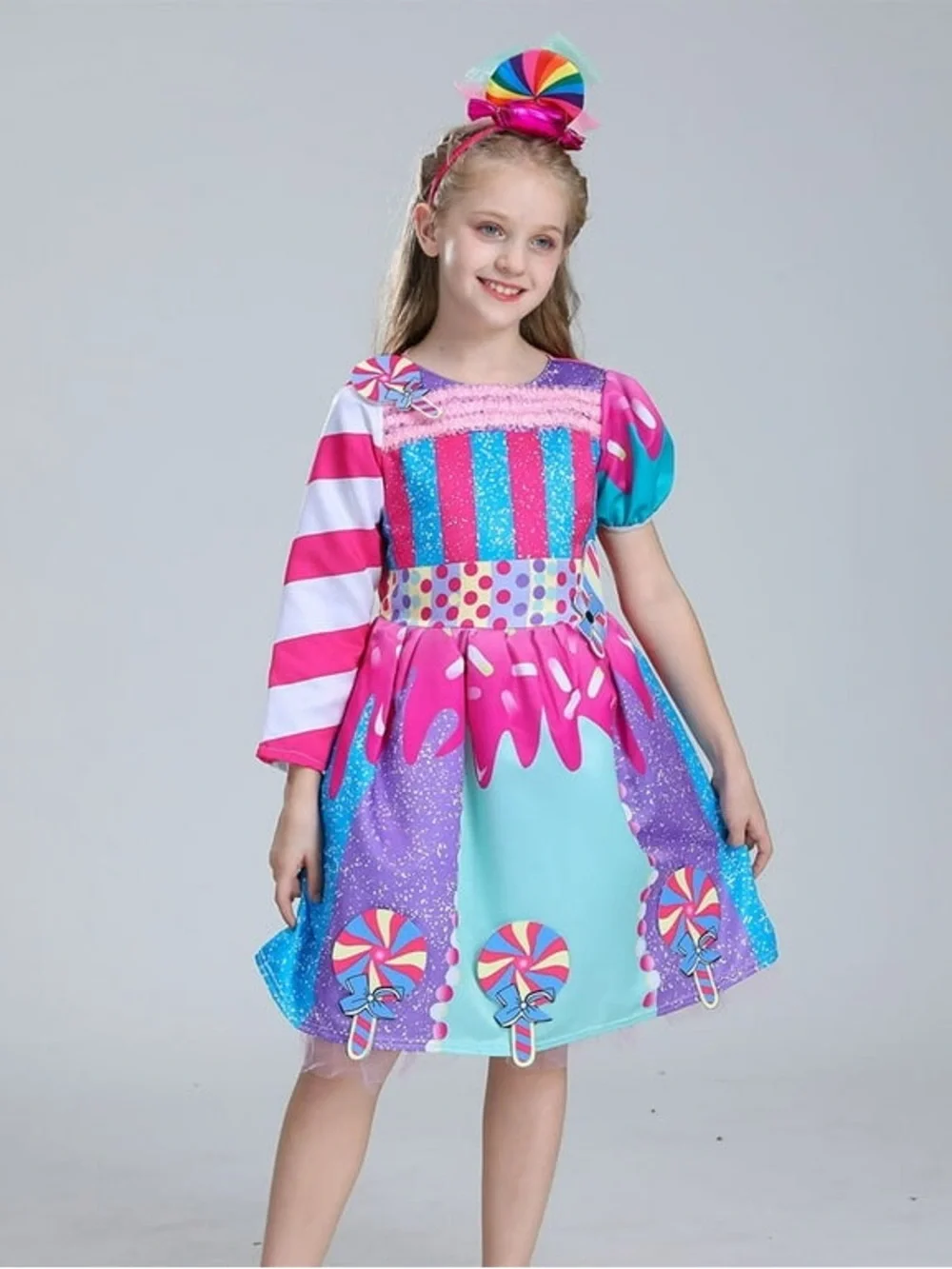 Rainbow Candy Princess Costume Dress Size Medium Sweet Candy Halloween Costume